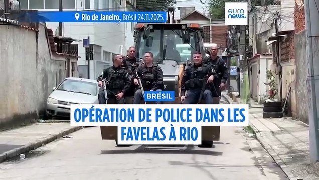 Brésil : la police démantèle les barricades des gangs dans les favelas de Rio