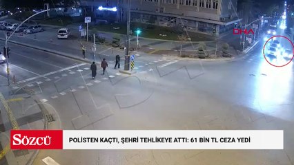 'Dur' ihtarına uymayan motosiklet sürücüsü trafiği tehlikeye attı