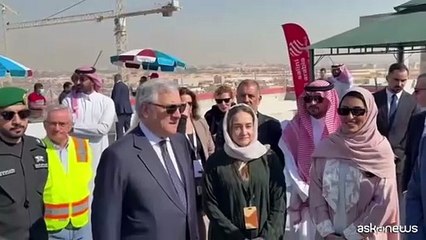 Tajani visita il cantiere Webuild in Arabia Saudita