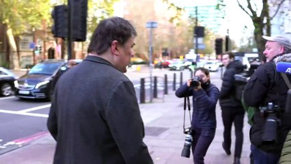 Graham Linehan arrives at Westminster Magistrates’ Court