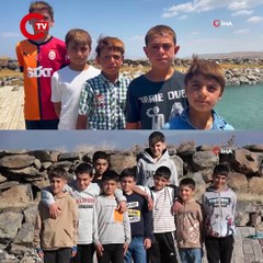 Van Gölü'nde yazın sararan saçlar kışın eski rengine döndü