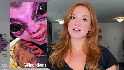 North West Is Unrecognizable In Wild Prosthetics For Alien Halloween Costume