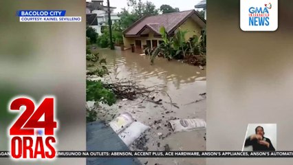 Lampas taong baha, naranasan sa ilang bahagi ng Bacolod; may mga bahay na tinangay ng tubig | 24 Oras