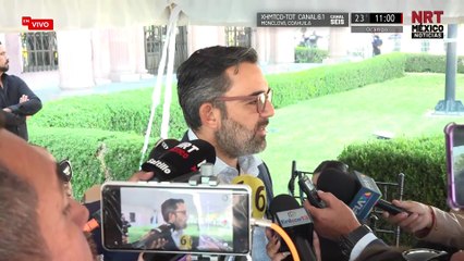 Américo Villarreal Santiago durante el Segundo Informe de Gobierno de Manolo Jiménez