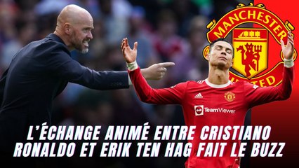 Manchester United : L’échange animé entre Cristiano Ronaldo et Erik ten Hag fait le buzz