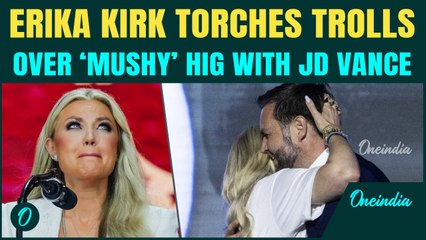 Erika Kirk REACTS To ‘MUSHY’ Hug With JD Vance- MOCKS Outrage | ‘...Less Hate If I Grabbed His A**’