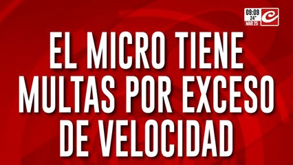 El Micro accidentado en Mar Chiquita posee varias multas por exceso de velocidad