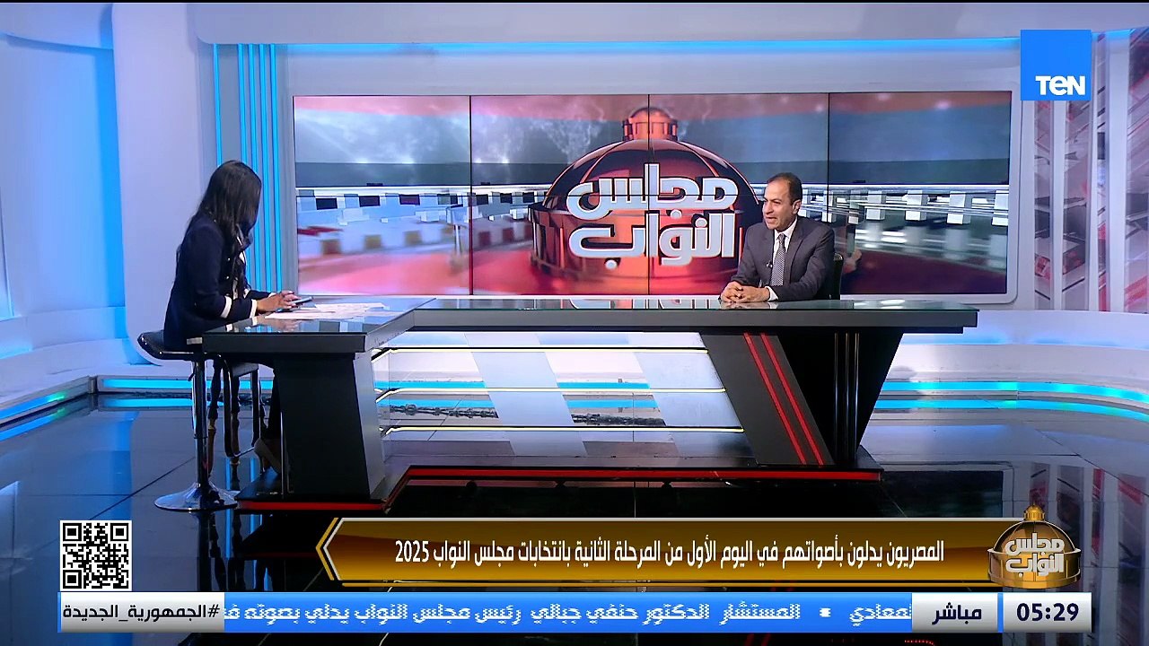 لقاء مع د.هشام إبراهيم أستاذ التمويل والاستثمار على هامش انتخابات مجلس النواب مع الإعلامية منه يعقوب
