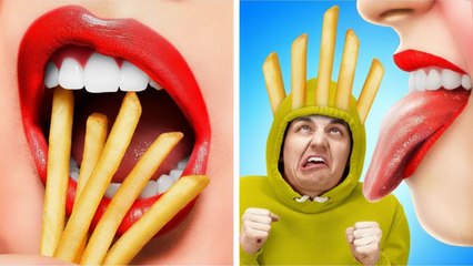 SI LA NOURRITURE ÉTAIT DES GENS ! Astuces alimentaires drôles et situations par La La Life Emoji