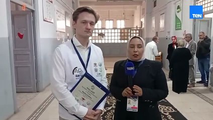 لقاء خاص مع عضو ائتلاف نزاهة أثناء متابعة سير العملية الانتخابية في لجان المنوفية