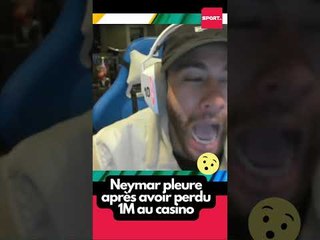 Neymar pleure après avoir perdu 1M au casino #viral #tiktok #sports #ney #neymar #casino #twitch
