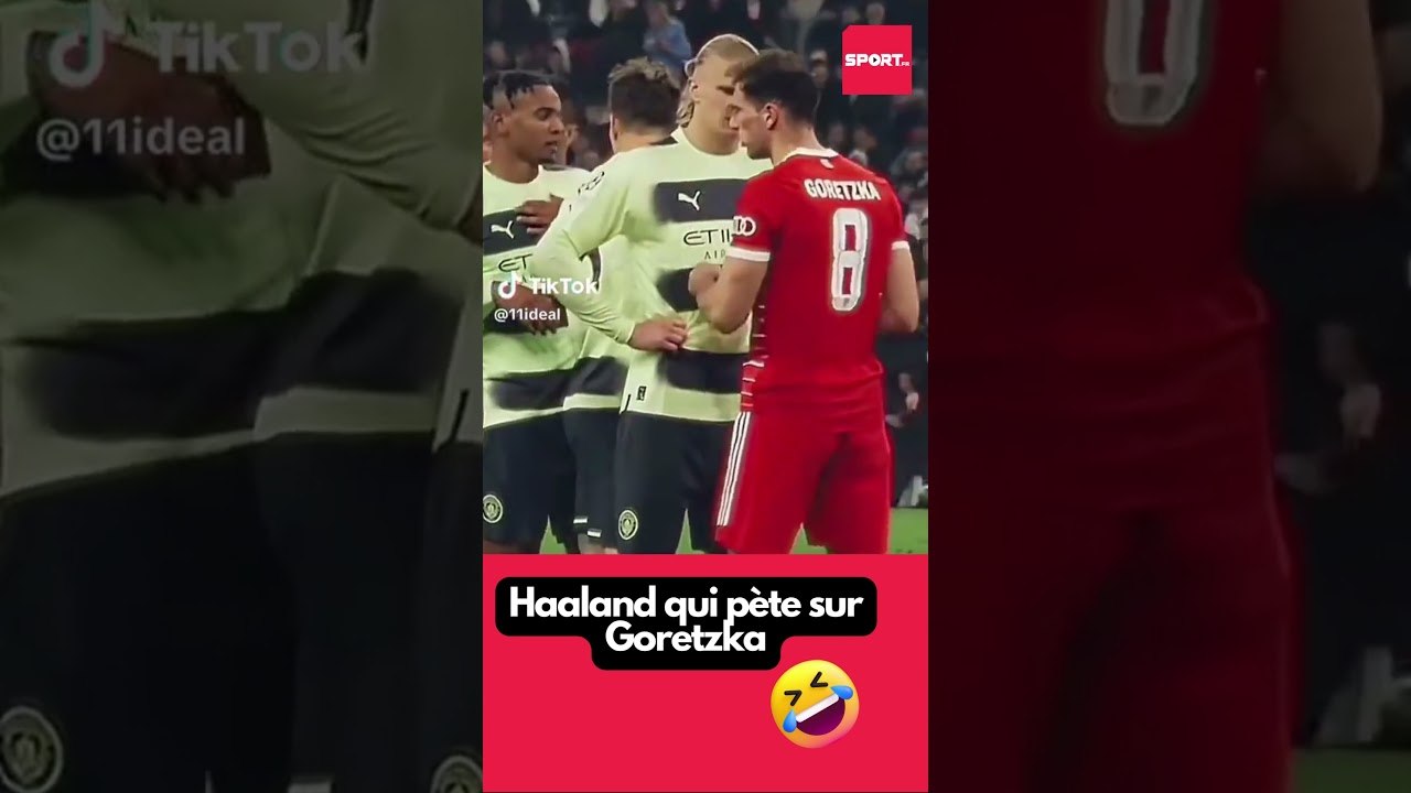 Haaland qui pète sur Goretzka mdddr #lol #sports #ldc #city #mdr #foryou