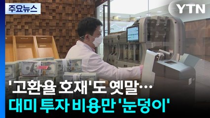 '고환율 호재'도 옛말...대미 투자 비용만 '눈덩이' / YTN