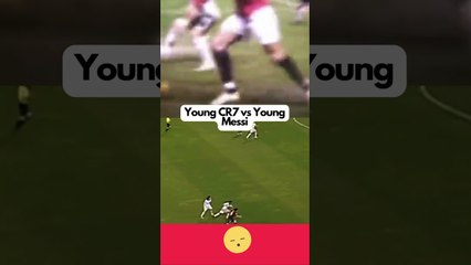 Young Messi vs Young Cristiano Ronaldo #CR7 #cr7fans #sports #psg #united #foryou #messiskills