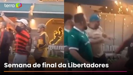 Torcedores de Flamengo e Palmeiras se envolvem em confusão em Lima, no Peru