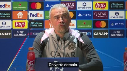 PSG - Luis Enrique : "Avec Dembélé, on est plus attentifs que d'habitude"