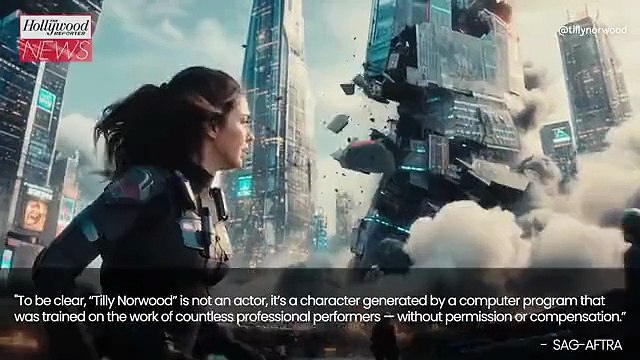 SAG-AFTRA Slams AI Actress Tilly Norwood: It Has No Life Experience to Draw From, No Emotion | THR News Video