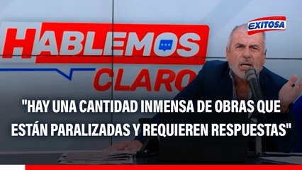 Nicolás Lúcar: "Hay una cantidad inmensa de obras que están paralizadas y que requieren respuestas que no son difíciles de tomar"