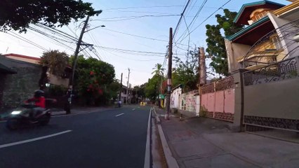 Pavement View on Mapagkawanggawa Street in Quezon City in the Philippines