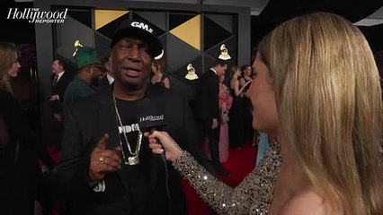 Grandmaster Flash Shares Who He is Currently Listening to at the 2024 Grammys | THR Video