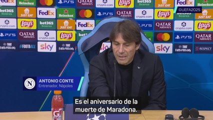 Conte reivindica a Maradona en el 5 aniversario de su muerte