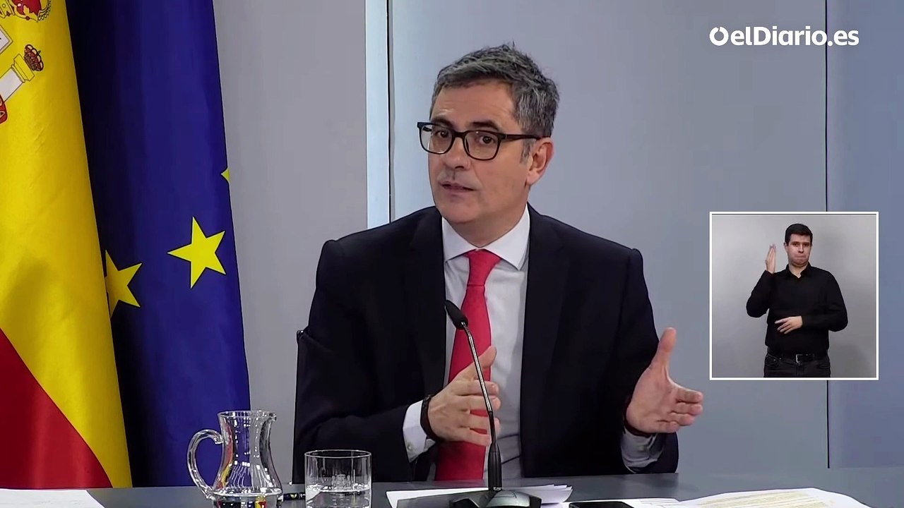 Bolaños cree que el PP se queda sin excusas para rechazar la reforma de la justicia al no haber un fiscal general procesado “El argumento era débil”