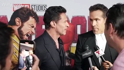 Ryan Reynolds & Hugh Jackman Crack Jokes and Talk Working on Marvel's 'Deadpool & Wolverine' Together | THR Video