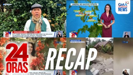 24 Oras: (Part 2) Pag-aresto kay Roque, 'di pa kumpirmado | Update sa Bagyong Verbena | Lampas taong baha sa Bacolod, atbp.