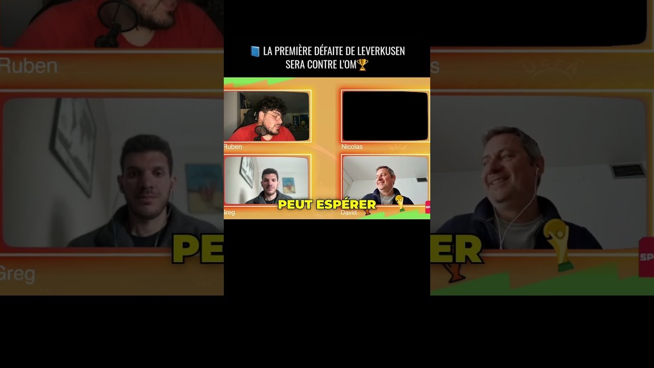 La premiere defaite de Leverkusen sera contre l'OM #live #foot #football