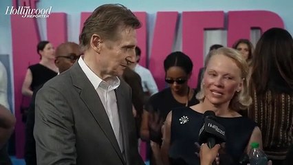 Liam Neeson & Pamela Anderson on Their Dynamic as a Comedy Pair in 'The Naked Gun' | THR Video