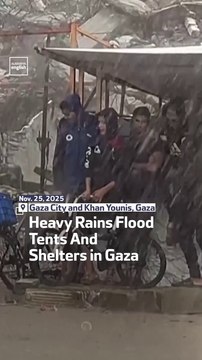 Heavy Rains Flood Tents And Shelters In Gaza