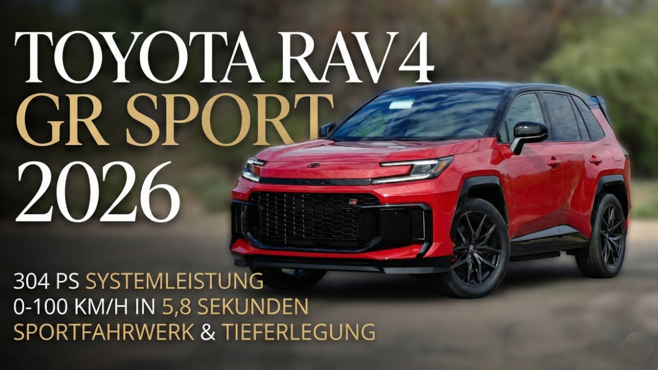 Neuer Toyota RAV4 GR Sport 2026: Gazoo Racing trifft Alltag