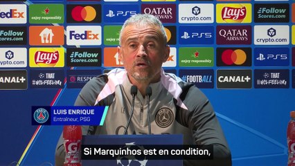 Luis Enrique : "Marquinhos est un joueur différent"