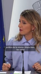 Yolanda Díaz: "Las calles no son de la extrema derecha, ni ahora ni nunca"