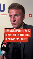 Emmanuel Macron : "Nous voulons une paix, pas une capitulation"