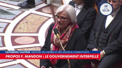 Propos du chef d'état-major des Armées : «Il faut avoir conscience que notre monde a changé, que nos repères ont bougé», répond Catherine Vautrin aux critiques de LFI
