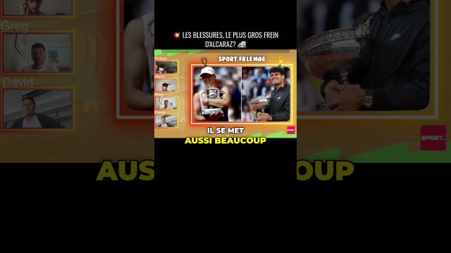 Les blessures le plus gros frein d'Alcaraz ? #business #live #analyse