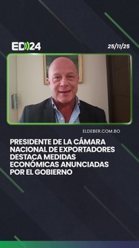Presidente de la Cámara Nacional de Exportadores destaca medidas económicas anunciadas por el Gobierno