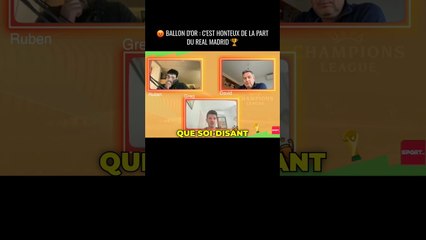 Ballon d'or : C'est honteux de la part du Real Madrid #football #foot #realmadrid