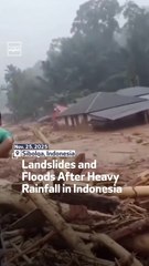 Landslides and Floods After Heavy Rainfall in Indonesia