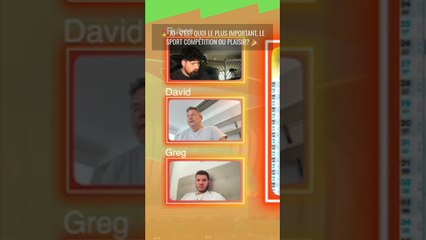 JO : C'est quoi le plus important, le sport compétition ou plaisir ?