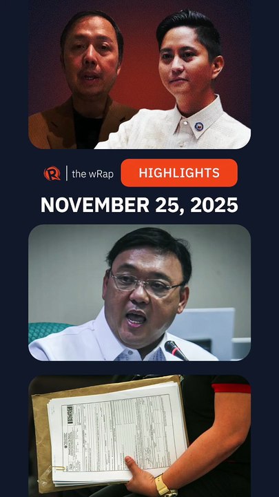 Today’s headlines: Zaldy Co & Sandro Marcos, Harry Roque, BIR | The wRap | November 25, 2025