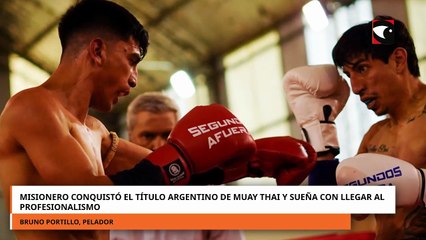 Misionero conquistó el título argentino de Muay Thai y sueña con llegar al profesionalismo