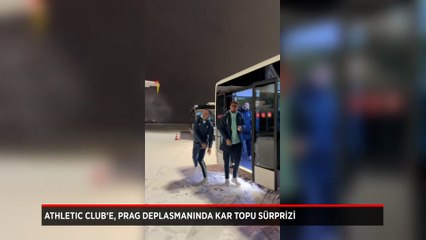 Athletic Club oyuncuları kar topu savaşıyla karşılandı!