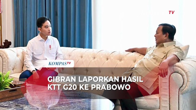 Wapres Gibran Temui Presiden Prabowo, Laporkan Hasil KTT G20 Afrika Selatan