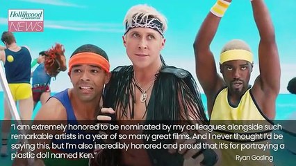 Ryan Gosling Reacts to Greta Gerwig and Margot Robbie Oscars Snub: "There is no Ken without Barbie" | THR News Video