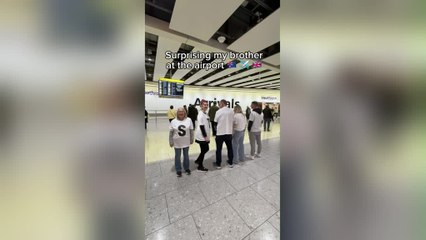 Man Gets Epic Airport Homecoming Surprise