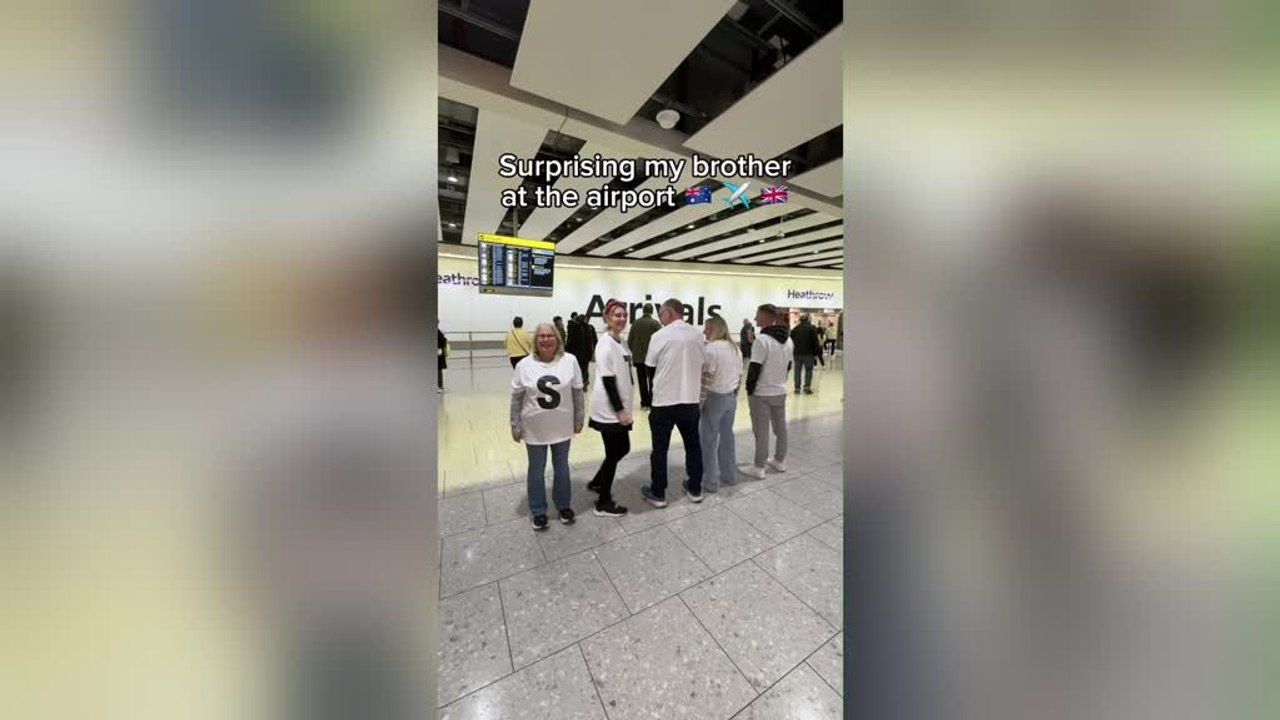 Man Gets Epic Airport Homecoming Surprise