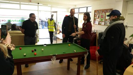 Prince William blames camera flashes for missed pool shot