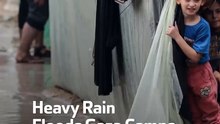 Heavy Rain Floods Gaza Camps